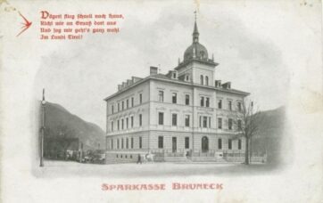 Sparkasse Bruneck, Jahr 1915