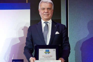Wichtige Anerkennung für die Sparkasse, die mit dem Preis „Guido Carli Elite“ ausgezeichnet worden ist: Beauftragter Verwa...
