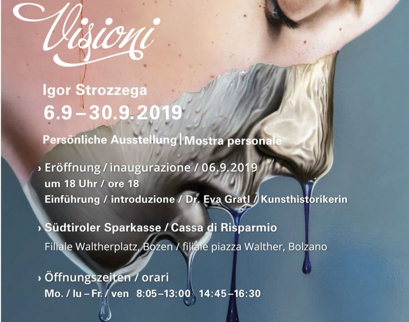 Ausstellung „Visionen von Igor Strozzega in der Sparkasse am Waltherplatz