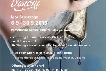 Ausstellung „Visionen von Igor Strozzega in der Sparkasse am Waltherplatz