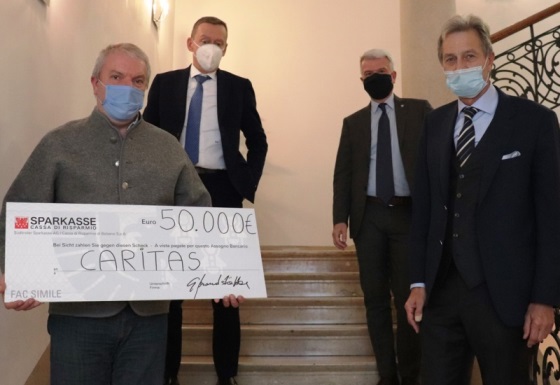 Corona-Nothilfe: Bancomat-Spendenaktion erfolgreich abgeschlossen. Weitere 50.000 Euro für die Caritas.