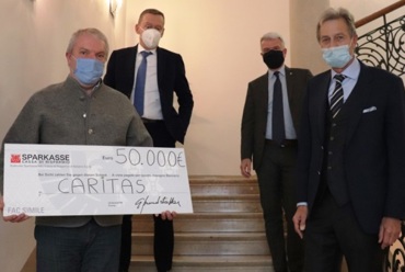 Corona-Nothilfe: Bancomat-Spendenaktion erfolgreich abgeschlossen. Weitere 50.000 Euro für die Caritas.
