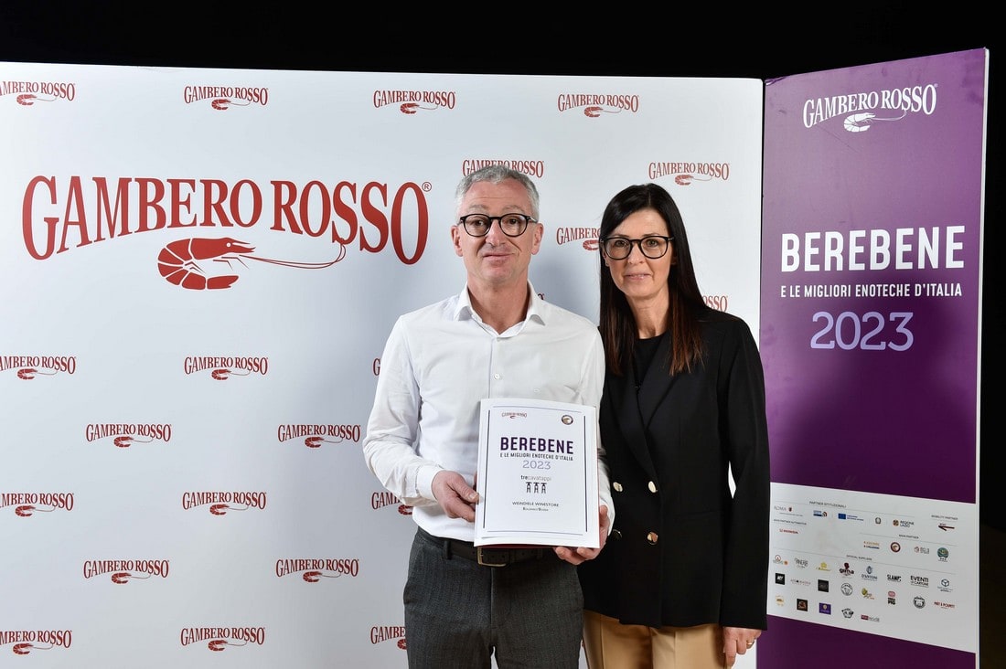 Günther Maier bei der Preisverleihung des Gambero Rosso