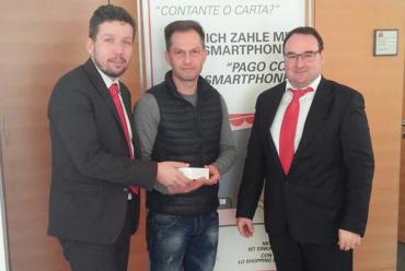 Armin Tappeiner gewinnt Hauptpreis: ein Apple iPhone 6S - 64 GB