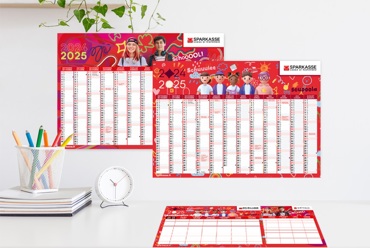 Die Schule geht los, mit dem Schulkalender und Stundenplan der Sparkasse!